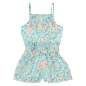 NEW POPPET & FOX girl's tassel romper in multi